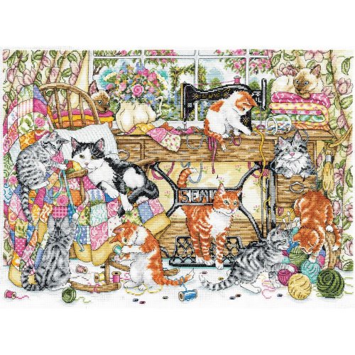 (image for) Sew Many Kittens Counted Cross Stitch Kit